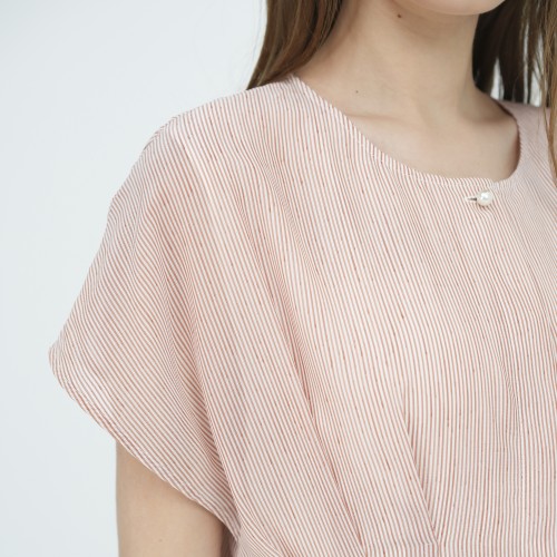 SIXDO G-Stripe Orange Dress for Women